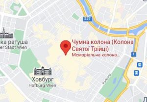 Розташування Чумної колони на карті