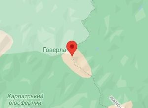 Розташування Гори Говерли на карті