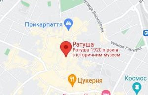 Розташування Ратуші на карті