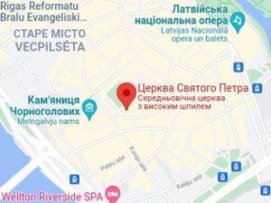 Розташування Церкви Святого Петра на карті