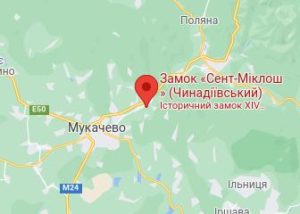 Розташування Замку «Сент-Міклош» на карті