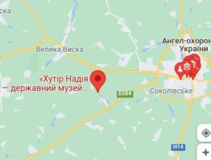 Розташування Державного музею-заповідника на карті