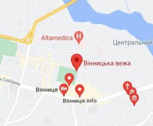 Розташування Водонапірної башти на карті