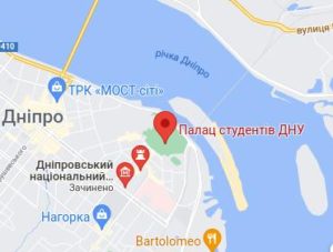 Розташування Палацу князя Г. Потьомкіна-Таврійського  на карті