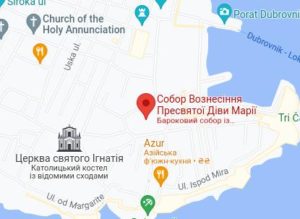 Розташування Собору Вознесіння Пресвятої Діви Марії на карті