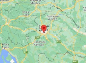 Загреб - Хорватія - карта