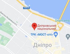 Розташування Національного академічного українського музично-драматичного театру на карті