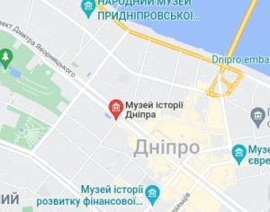 Розташування Дніпровського національного історичного музею на карті