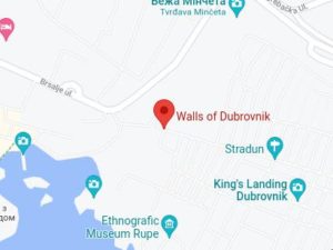 Розташування Стін Дубровника на карті