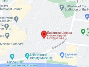 Розташування Церкви Св. Єлизавети на карті