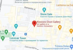 Розташування Галереї Кловичів двір на карті