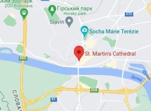 Розташування Собору Св. Мартіна на карті