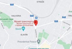 Розташування Музею транспорту на карті