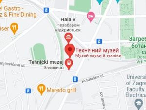 Розташування Технічного музею на карті