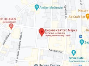 Розташування Церкви святого Марка на карті