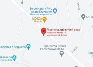 Розташування Люблінського музею села на карті