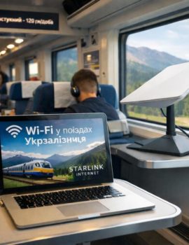 Wi-Fi у поїздах Укрзалізниці: стартував пілотний проєкт з інтернетом Starlink